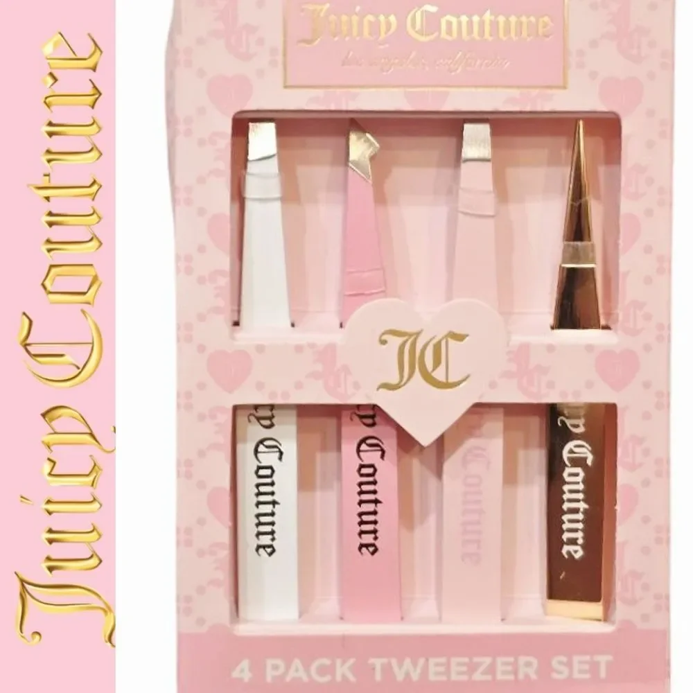 Juicy Couture 4-PK‎ Logo Tweezer Set